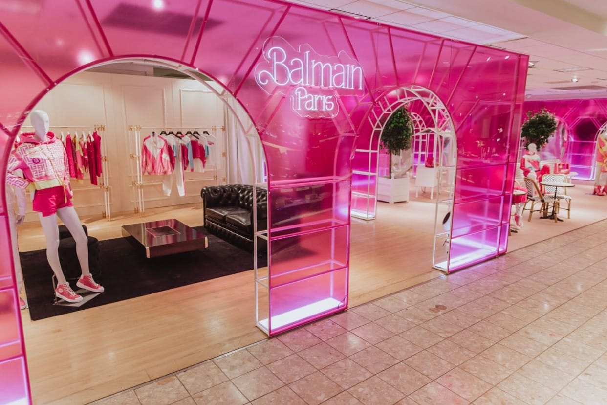 Neiman Marcus has partnered with Balmain to create an exclusive pop-up store