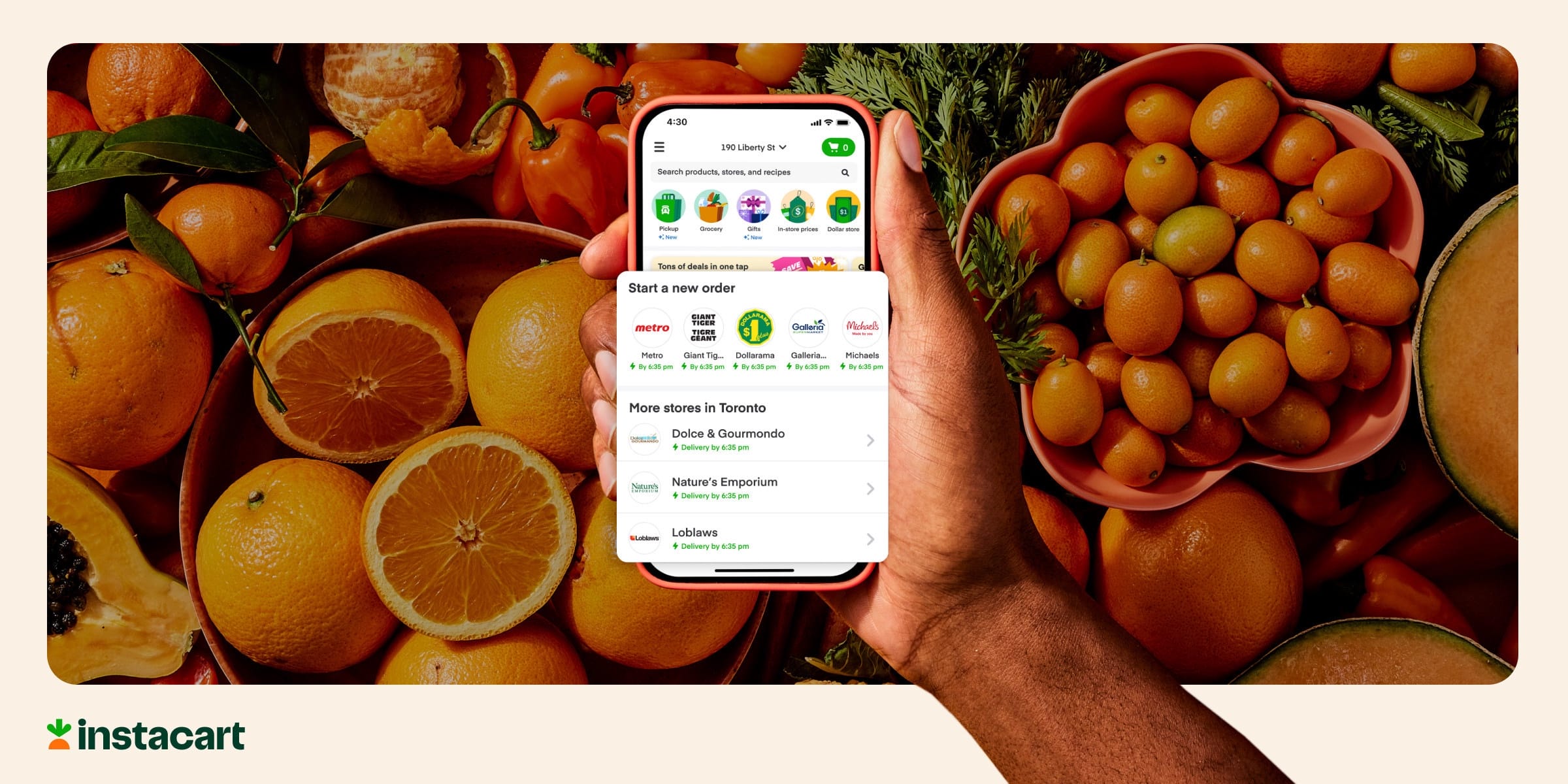 Instacart Launches Into Metro, Giant Tiger, Galleria Supermarket and more