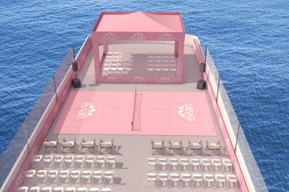 SS evian: A Unique Waterside Experience at the US Open with Maria Sharapova