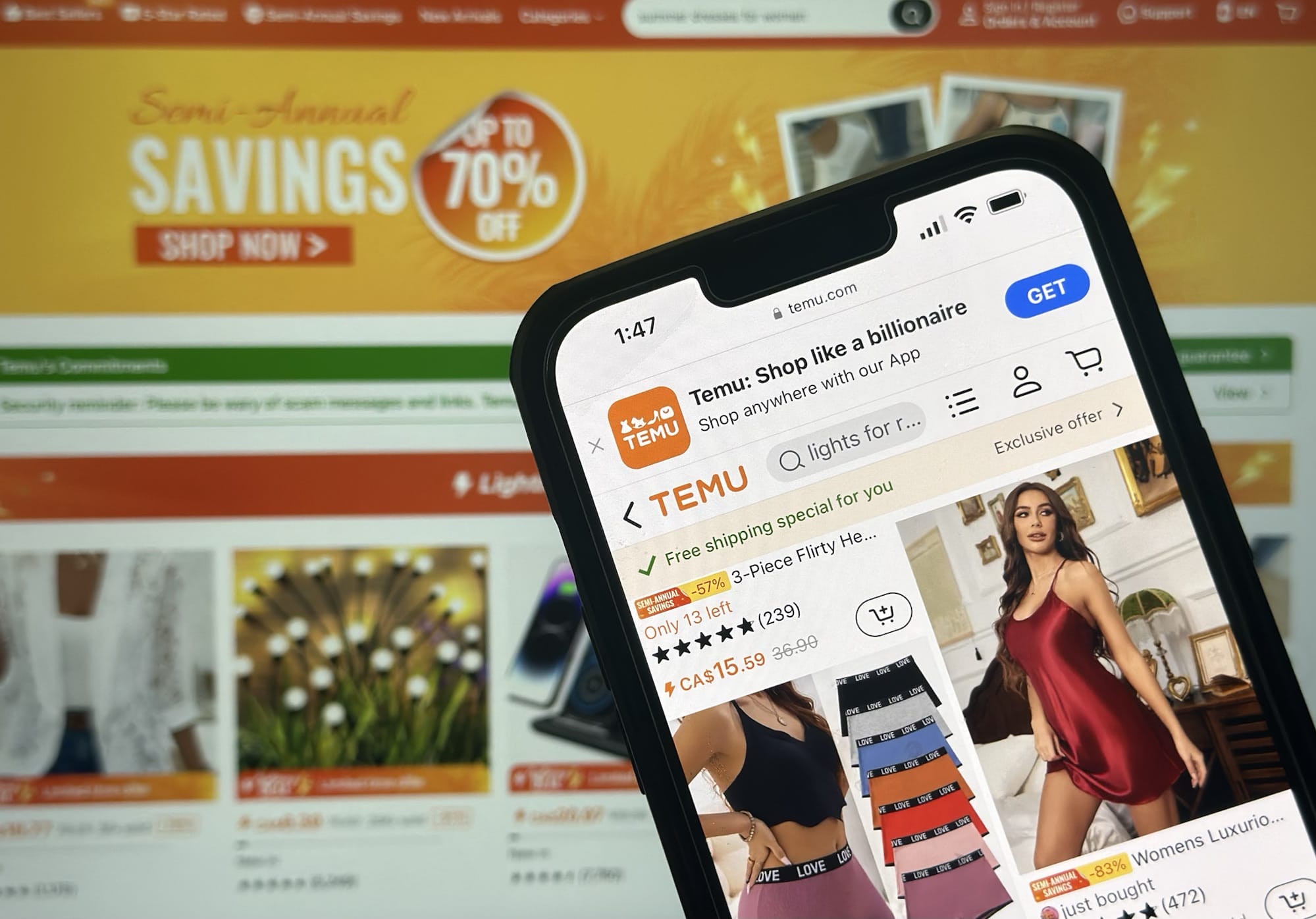 Report: 20% of Americans shop on Temu at least once a week