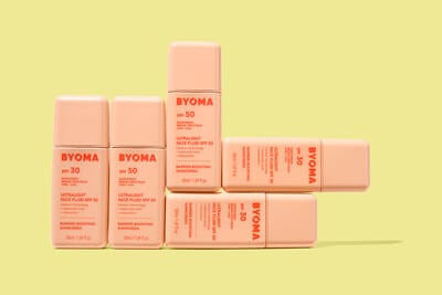 BYOMA Clinically Proven SPF50 Improves Skin Barrier Strength by 27 Percent in 12 Hours